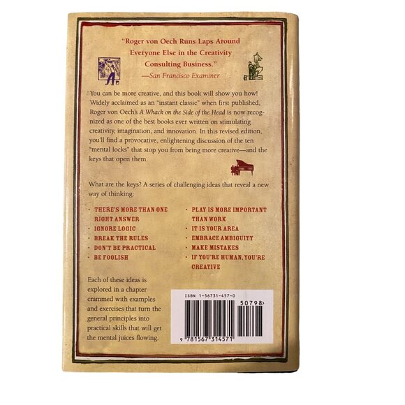 A Whack On The Side Of The Head! By Roger Von Oech How You Can Be More Creative - Picture 2 of 2